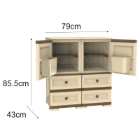 کمد کشو دار دو طبقه دوبل 1454 وندیک