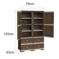 کمد کشودار سه طبقه دوبل 1456 وندیک